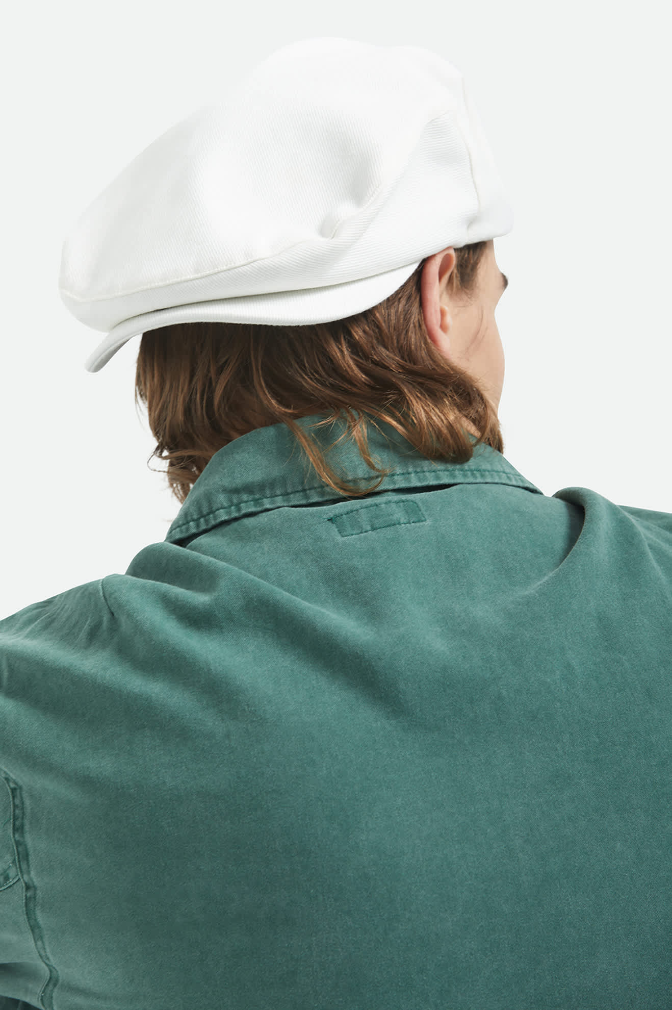 Unisex Barrel Alpha Snap Cap in the color Whitecap - Men's Back View