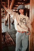Women's Brixton Ranching Club Crew Sweater in the color Whitecap - Women's Lifestyle 1