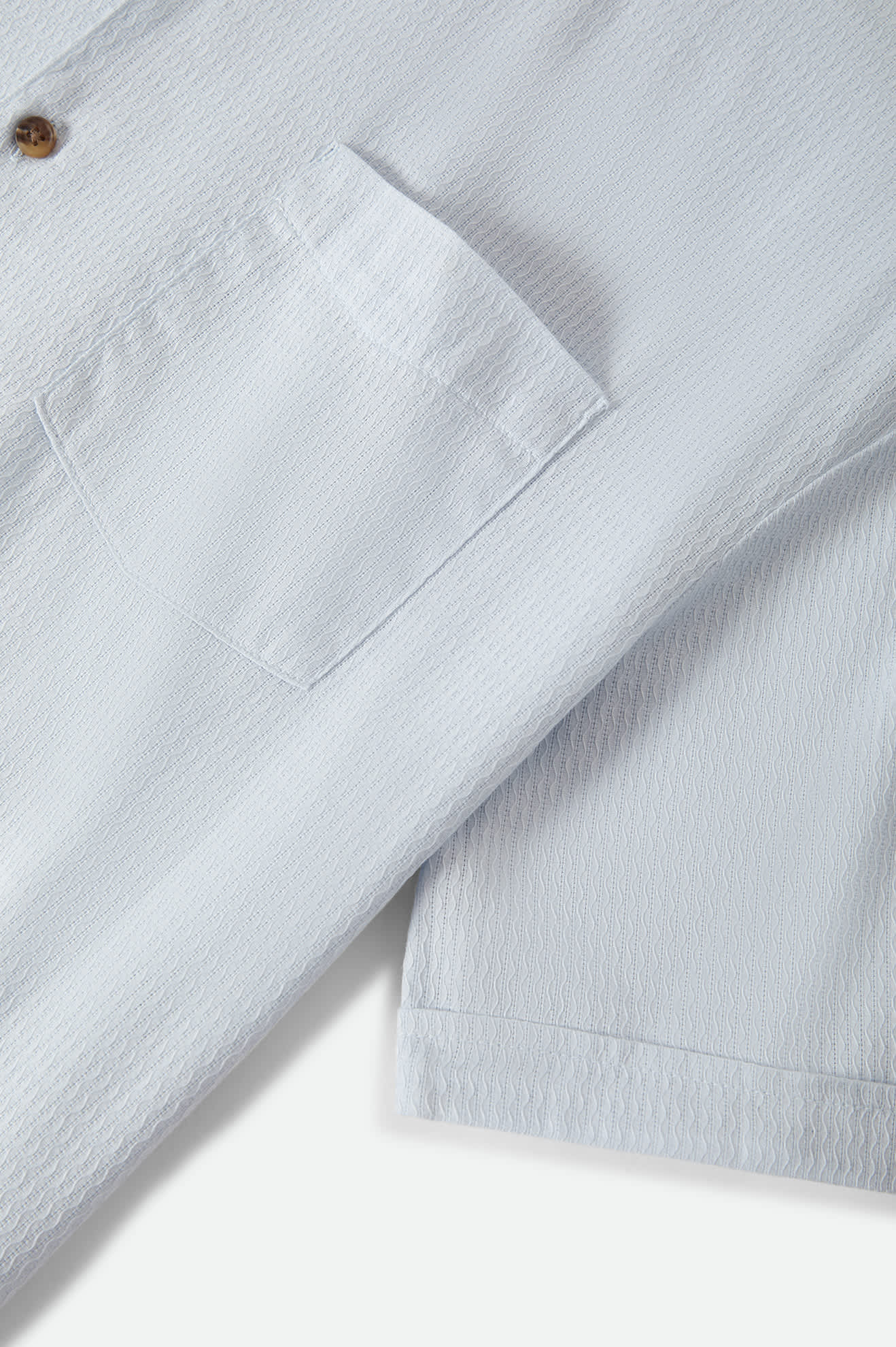 Men's The Vintage Short Sleeve Shirt in the color Blue Aura - Additional Laydown image