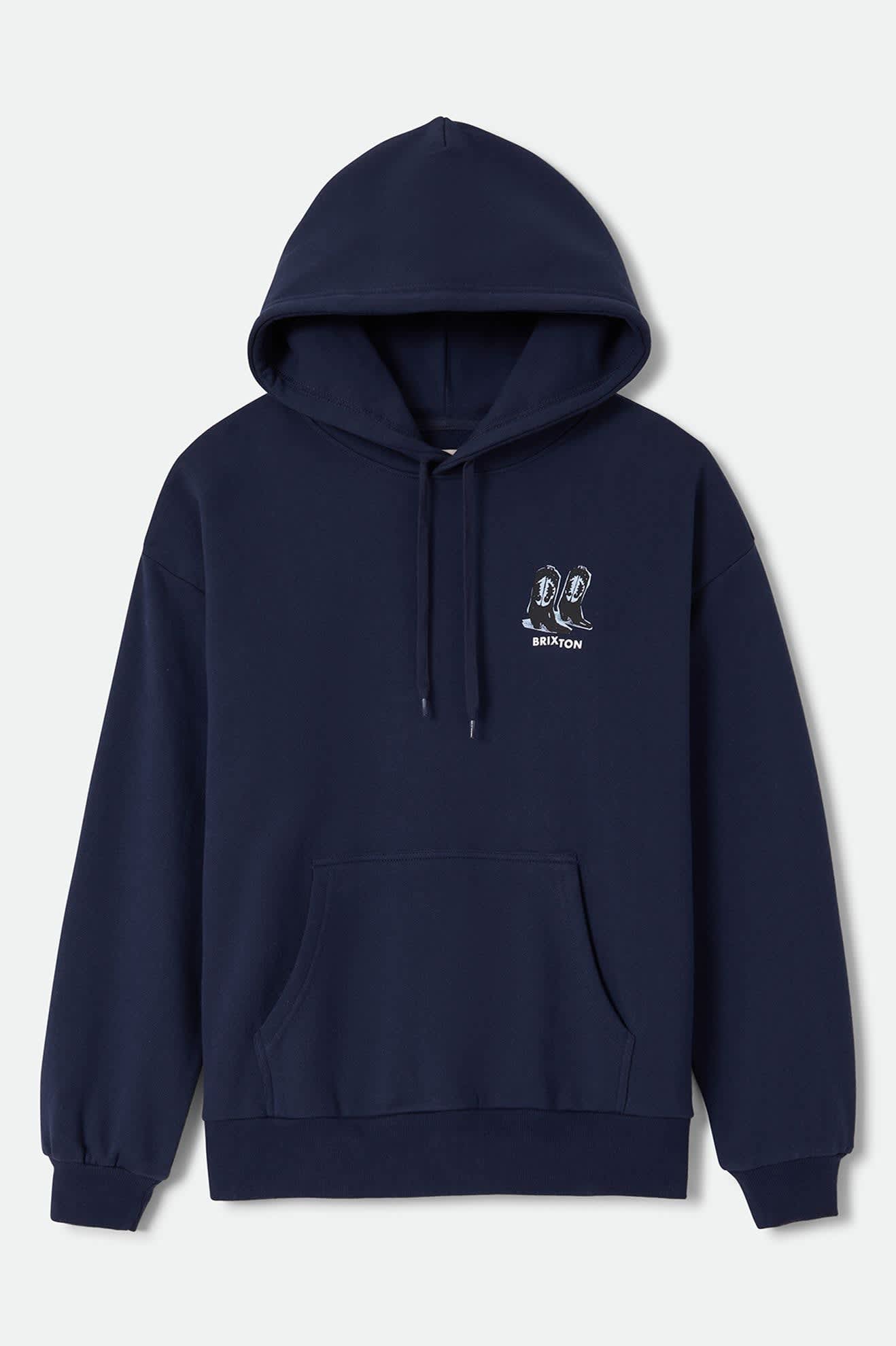 Women's Two Boots Women's Hood in the color Navy - Front Product Laydown Image