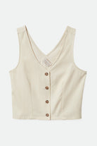 Brixton Women's Polanco Tank - White Smoke | Profile