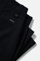 Men's Santo Chino Short in the color Black - Additional Laydown image