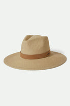Women's Eleanor Straw Hat in the color Natural - Front Product View
