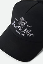 Unisex Tolman NetPlus Trucker Hat in the color Black/Black - Additional Laydown image