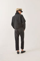 Women's Mechanics Women's Garage Zip Jacket in the color Black - Women's Back View