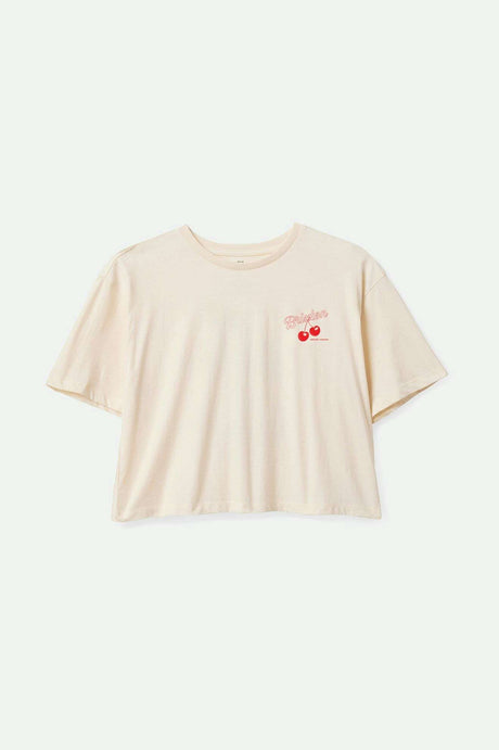 Brixton Women's Cherry Skimmer S/S T-Shirt - Off White | Main