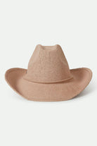 Women's Austin Straw Cowboy Hat in the color Soft Pink - Additional Laydown image