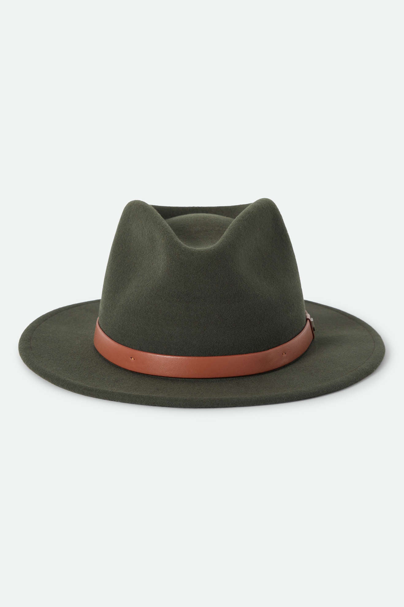 Unisex Messer Fedora in the color Ivy/Light Brown - Additional Laydown image