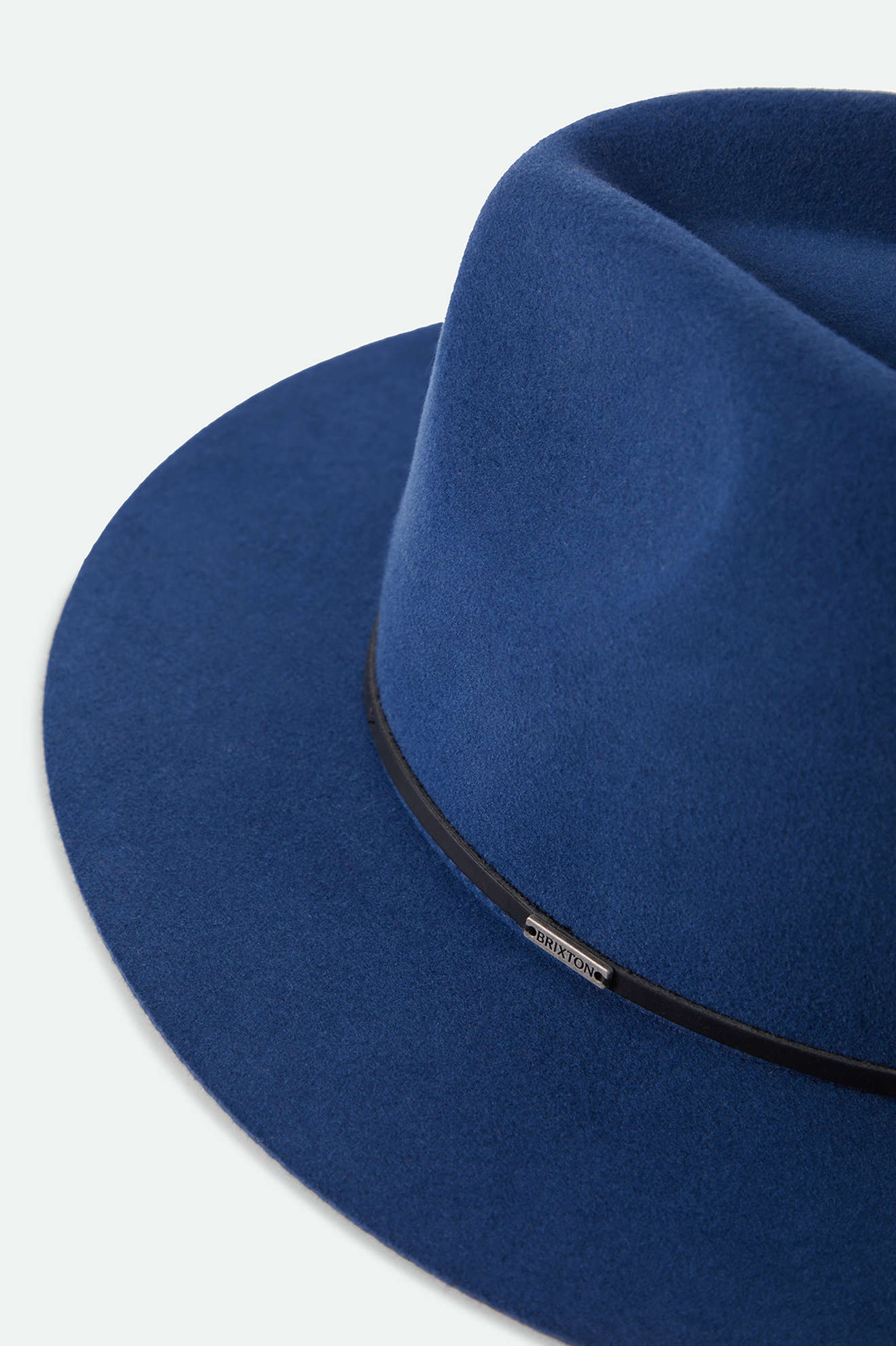 Unisex Wesley Fedora in the color Classic Navy/Black - Additional Laydown image