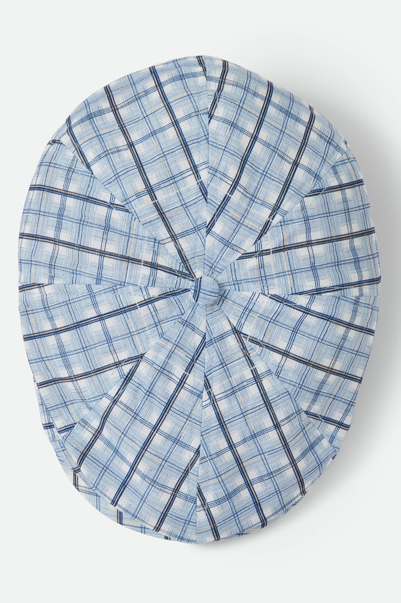 Unisex Brood Newsboy Cap in the color Blue Window Plaid - Additional Laydown image
