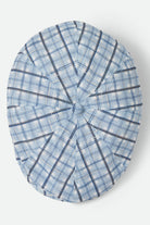 Unisex Brood Newsboy Cap in the color Blue Window Plaid - Additional Laydown image