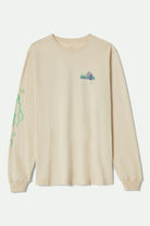 Men's Maddox L/S Standard T-Shirt in the color White - Front Product View