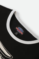 Women's Ford Mud Marathon Ringer T-Shirt in the color Burnt Rubber - Additional Laydown image