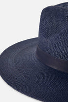 Women's Harper Panama Straw Hat in the color Navy - Additional Laydown image