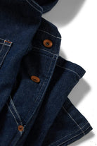Men's Builders Overall in the color Rinse Denim - Additional Laydown image