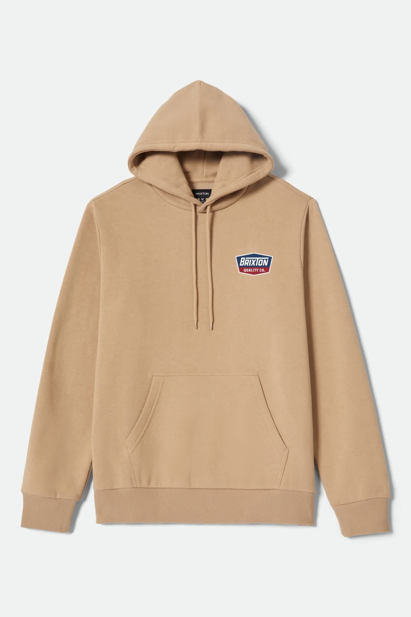 Men's Regal Hoodie in the color Sand - Front Product View