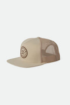 Brixton Men's Oath MP Trucker Hat - Oat Milk/Oat Milk | Profile