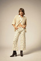 Women's Margo Cropped 5-Pocket Pant in the color Whitecap - Women's Front View