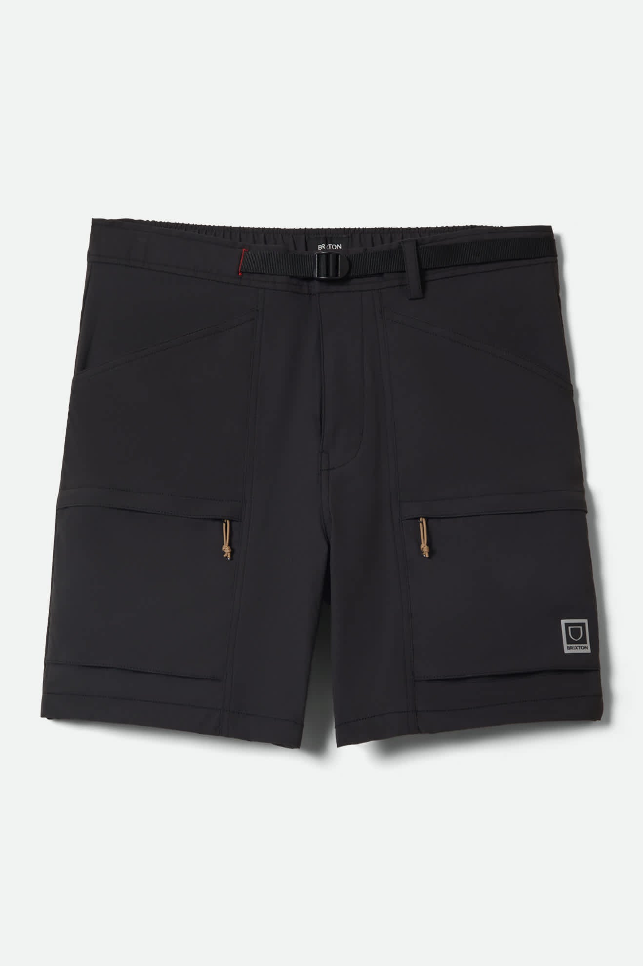 Men's Journey Utility Short in the color Black - Front Product View