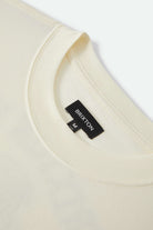 Men's Ogle Boxy T-Shirt in the color Cream - Additional Laydown image