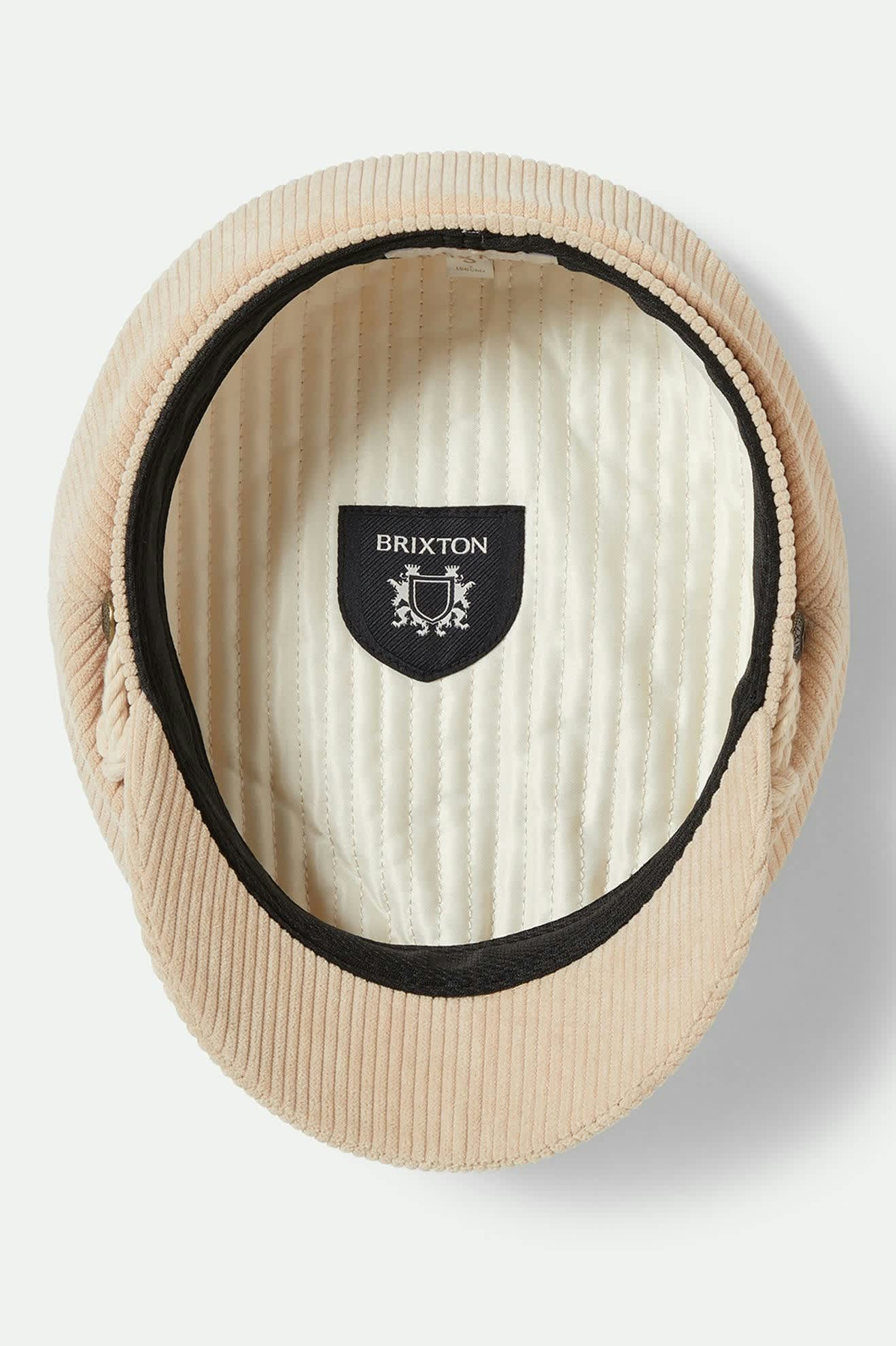 Women's Fiddler Fisherman Cap in the color Macadamia Cord - Additional Laydown image