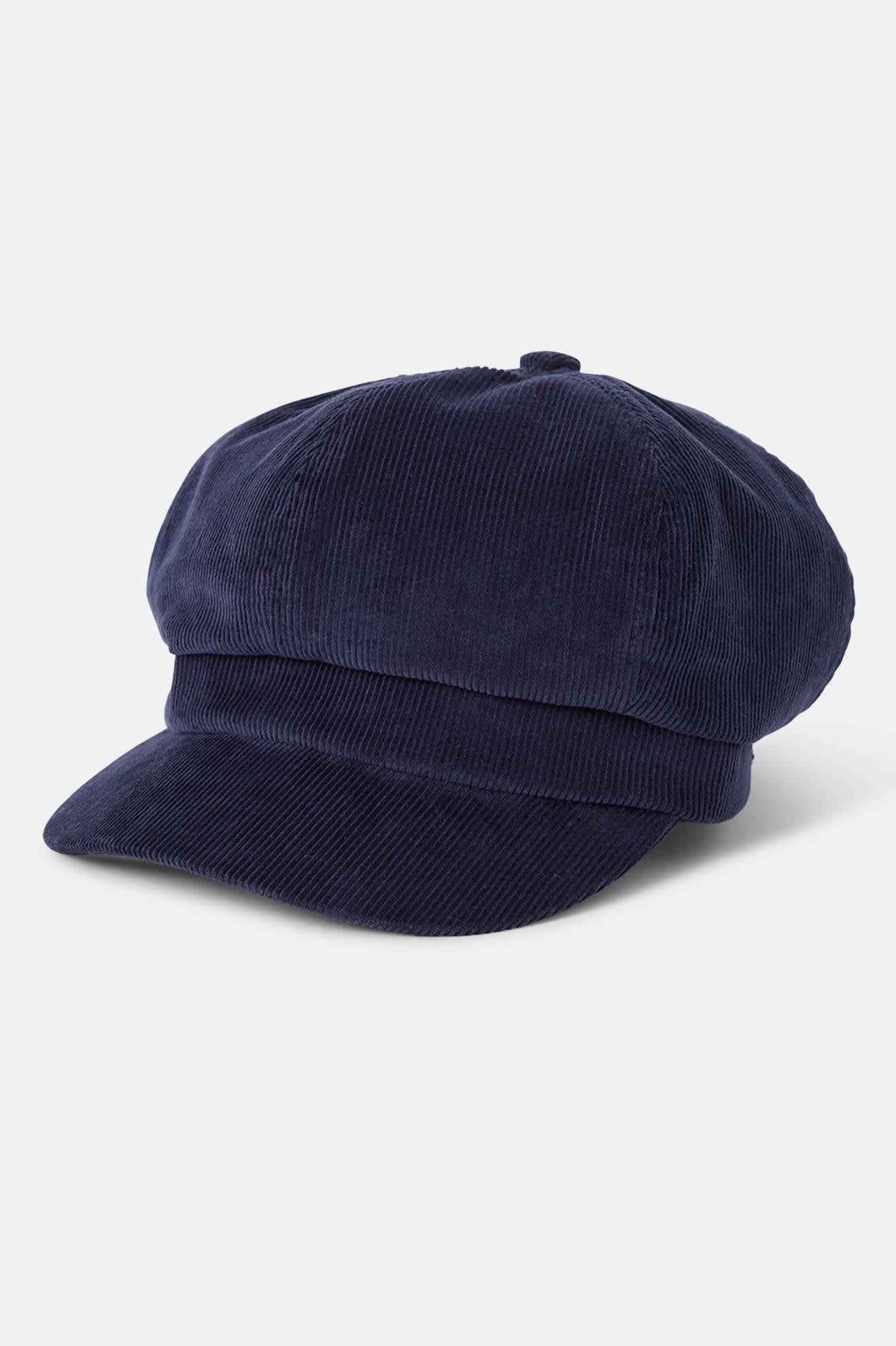Women's Bailey Cap in the color Navy Corduroy - Front Product Laydown Image