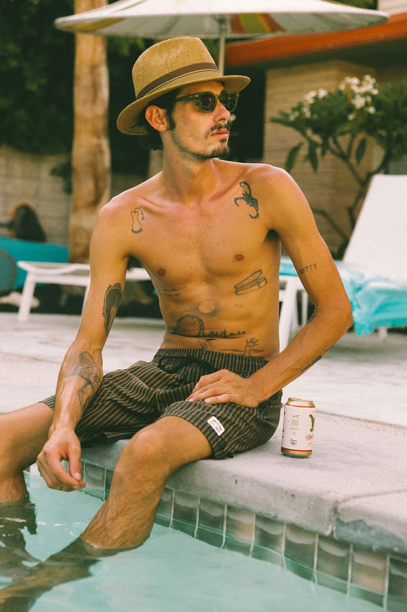 Unisex Roma Straw Fedora in the color Coffee - Men's Lifestyle image