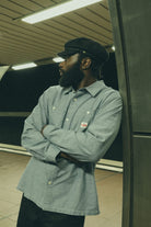 Men's Trademark Long Sleeve Shirt in the color Blue Chambray Micro Stripe - Men's Lifestyle 3.0