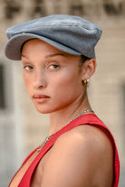 Unisex Barrel Alpha Snap Cap in the color Light Stone Wash Denim - Women's Lifestyle 4.0