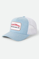 Women's Take It Easy Netplus Trucker Hat in the color Two Boot Stripe - Front Product Laydown Image