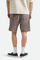 Men's Everyday Vintage Wash Short in the color Chocolate - Men's Back View