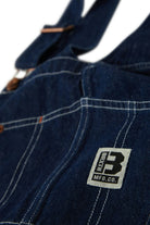 Men's Builders Overall in the color Rinse Denim - Additional Laydown image