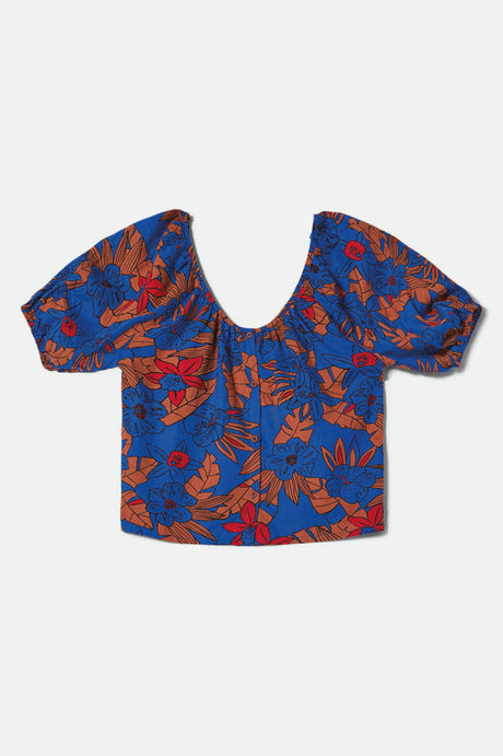 Mercado Linen Top - Terracotta