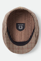 Unisex Century Barrel Snap Cap in the color Brown/Tan/Red Plaid - Additional Laydown image