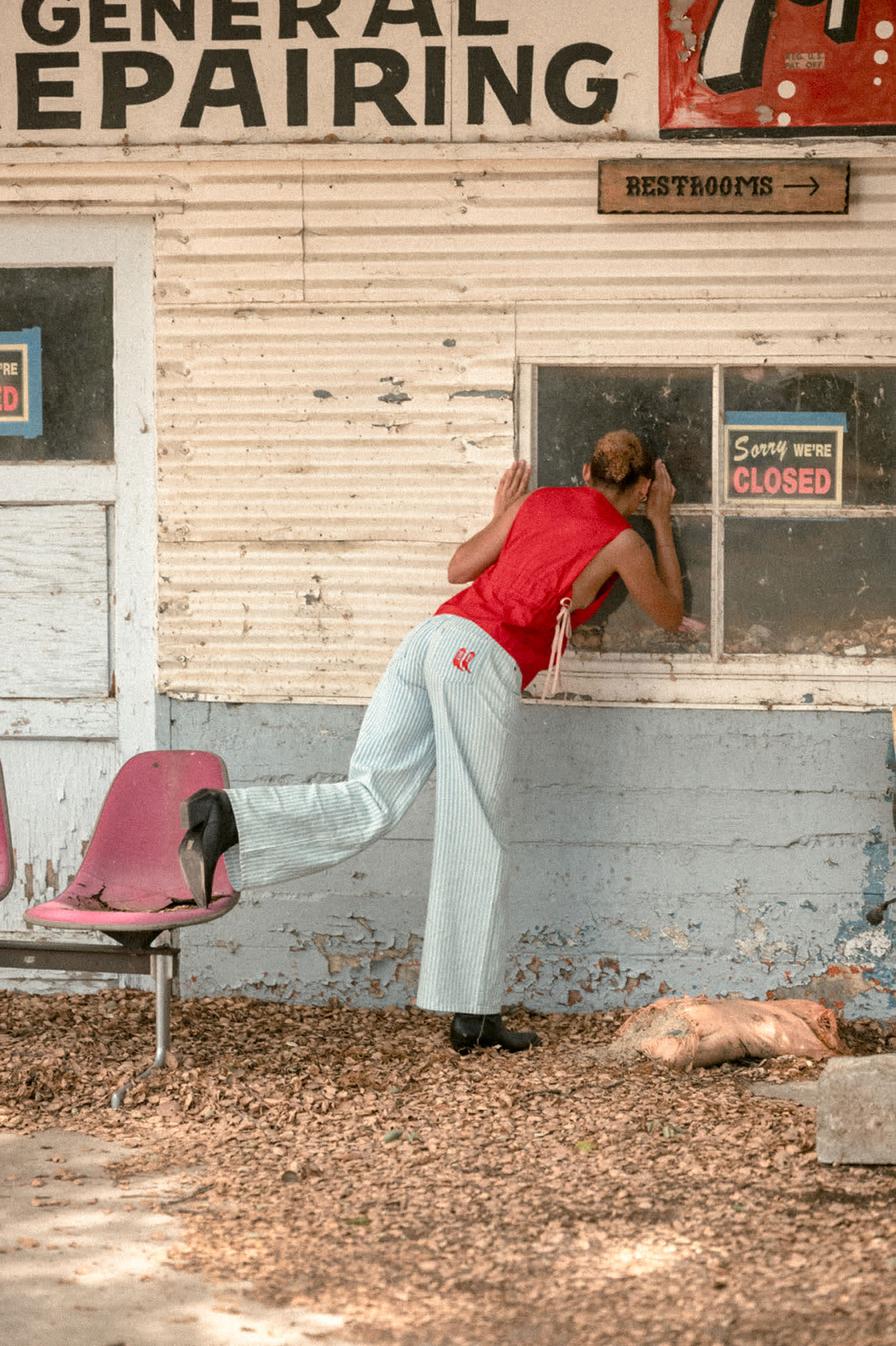 Women's The Chloe 5-Pocket Pant in the color Two Boot Stripe - Women's Lifestyle 1