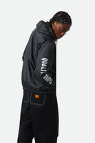 Men's Claxton Woodburn Lightweight Jacket in the color Black - Men's Back View