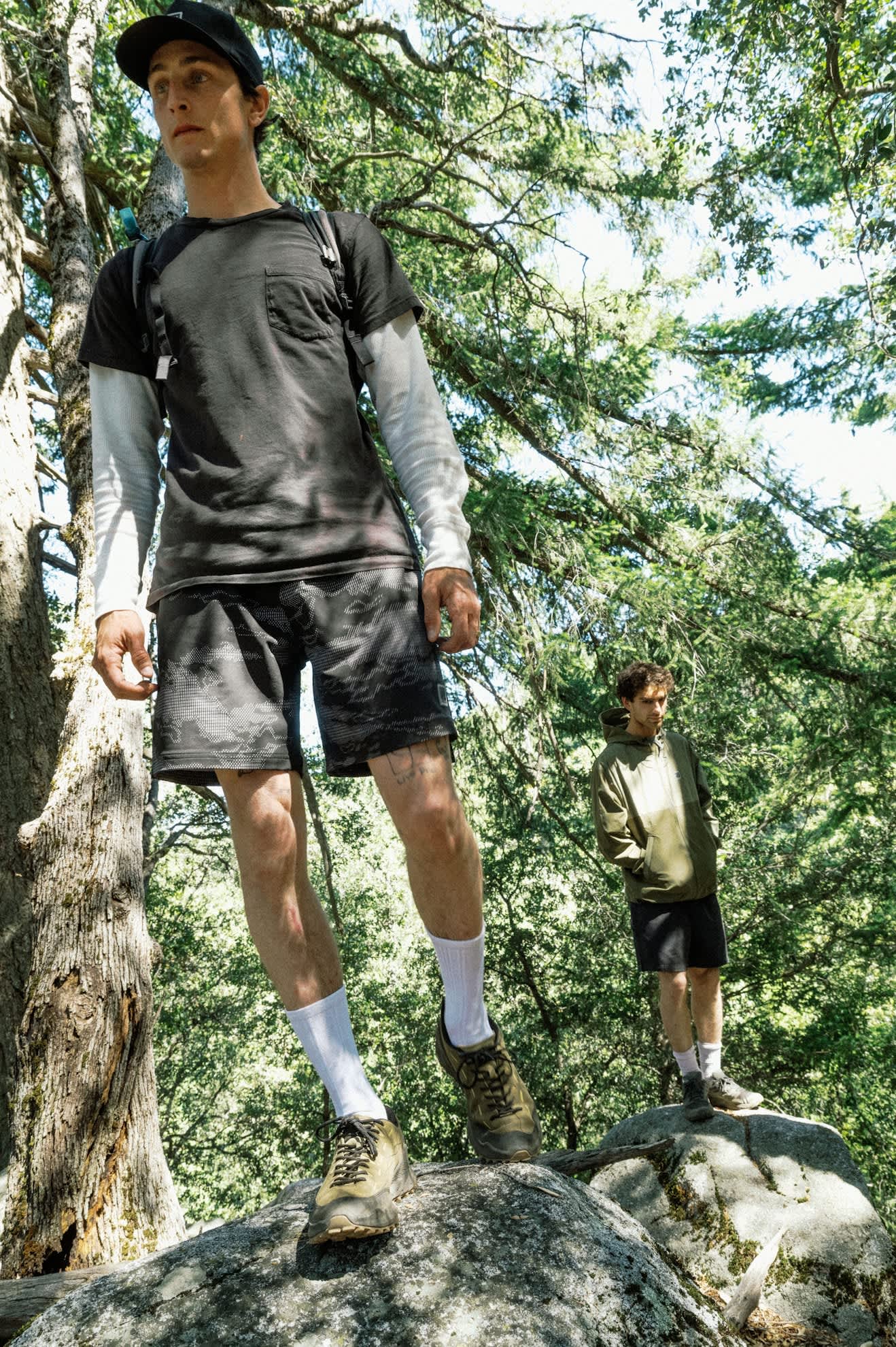Men's Journey Active Short in the color Black Camo - Men's Lifestyle 3.0