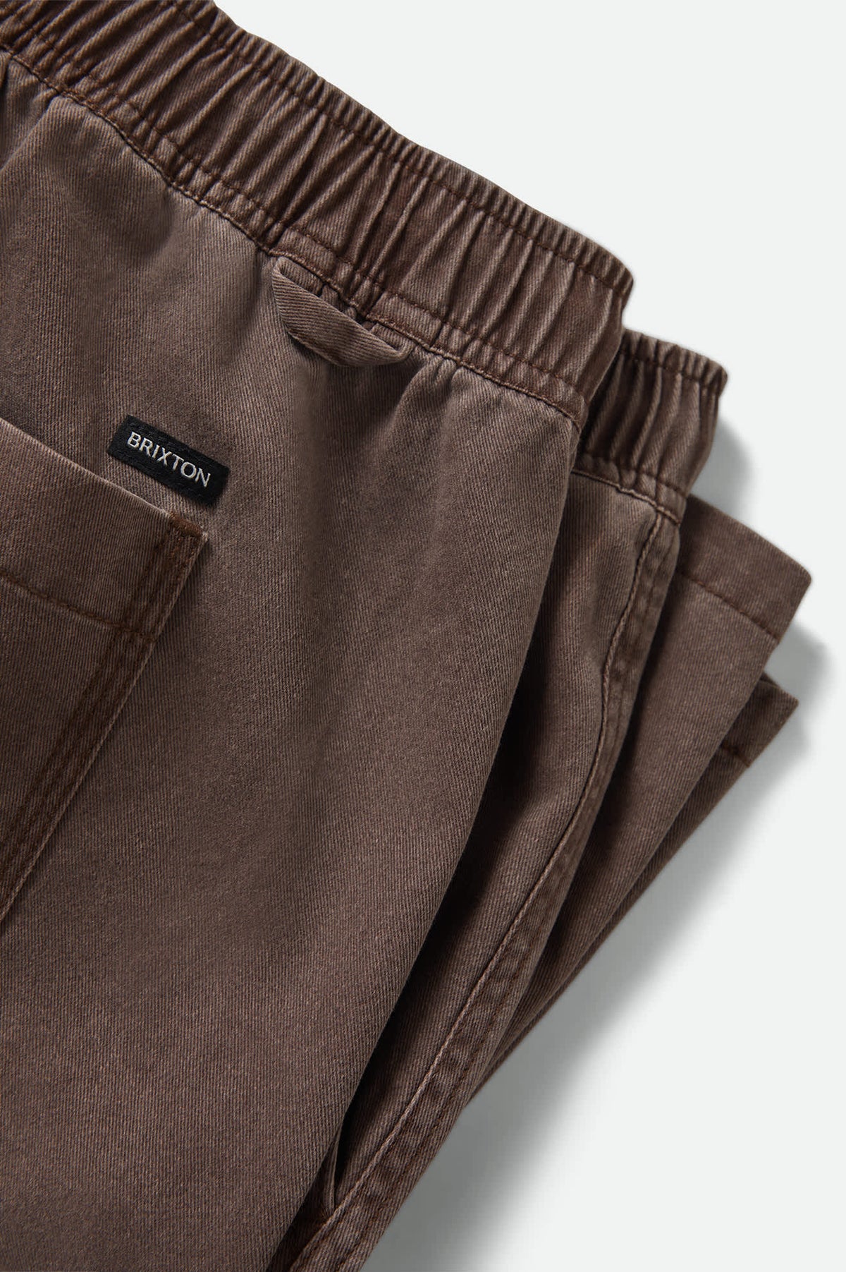 Men's Everyday Vintage Wash Short in the color Chocolate - Additional Laydown image