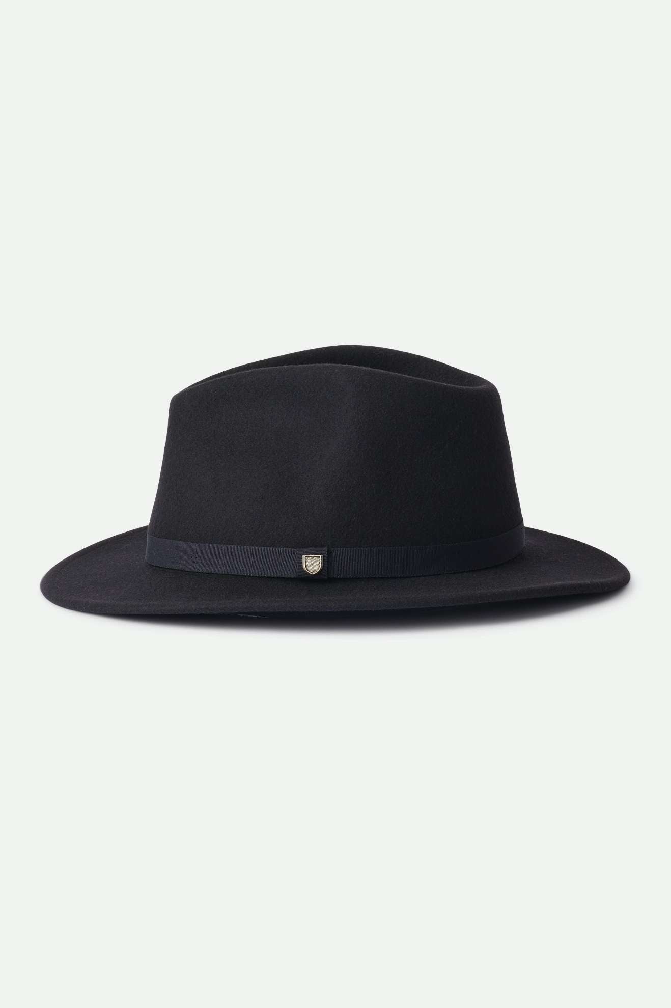 Unisex Messer Packable Fedora in the color Black/Black - Additional Laydown image