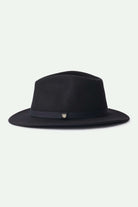 Unisex Messer Packable Fedora in the color Black/Black - Additional Laydown image
