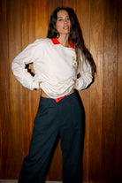 Women's Botanical Ace of Diamonds Crew in the color Whitecap - Men's Lifestyle image