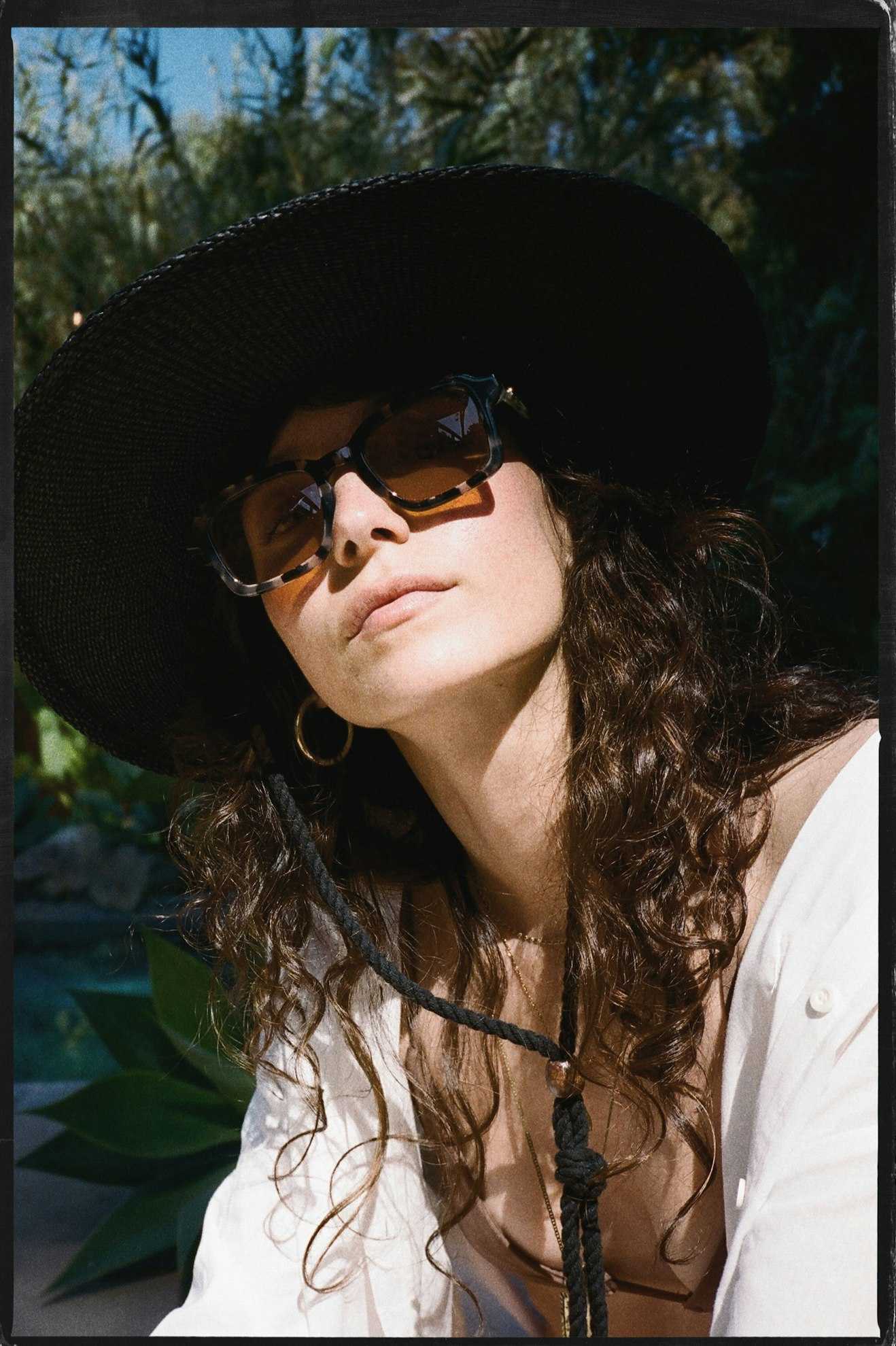 Brixton Women's Austin Straw Cowboy Hat - Black | Lifestyle 3