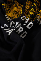 Men's Mollar Short Sleeve Cropped Shirt in the color Black - Additional Laydown image