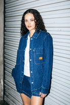 Women's Durham Shirt Jacket in the color Rinse Denim - Men's Lifestyle image