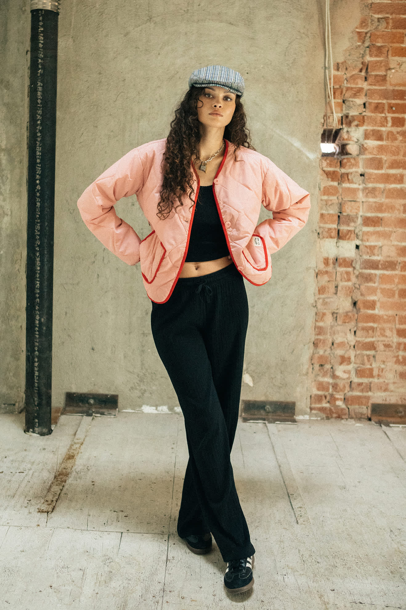 Women's Delilah Quilted Jacket in the color Mellow Rose - Men's Lifestyle image