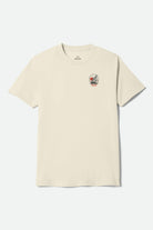 Men's High Seas Short Sleeve Shirt in the color Cream - Front Product View