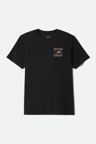 Men's Outta Short Sleeve Standard T-Shirt in the color Black - Front Product Laydown Image