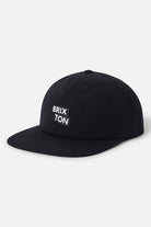 Unisex Team Snapback in the color Black - Front Product Laydown Image