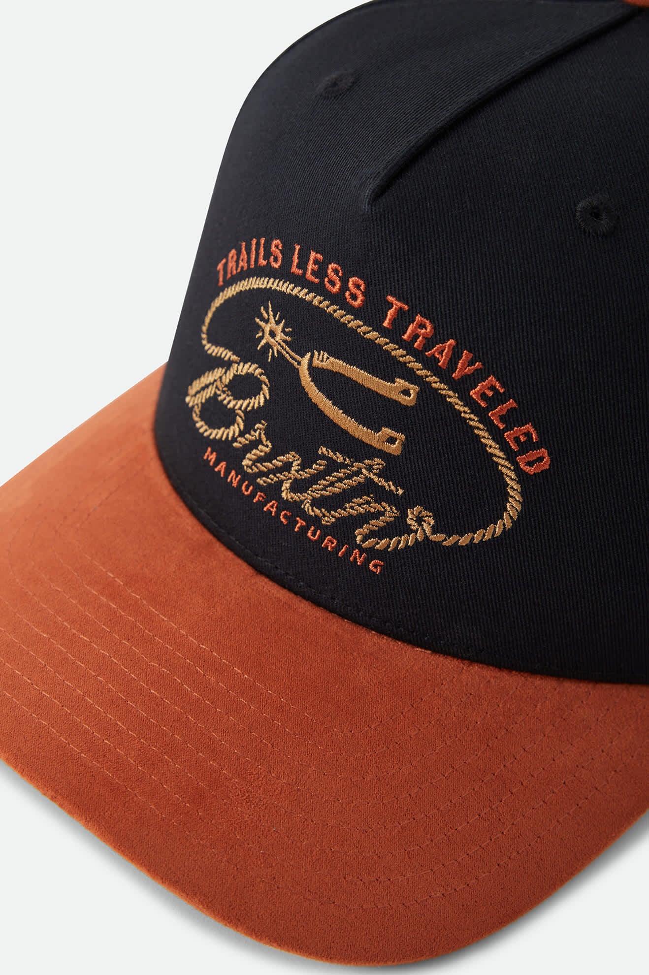 Unisex Trails Snapback in the color Black/Red Earth - Additional Laydown image