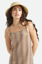 Women's Jasmine Packable Visor in the color Tan/Tan - Women's Front View